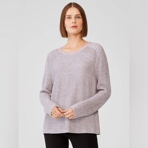 NWT Eileen Fisher Peruvian Organic Cotton Blend Crew Neck Top